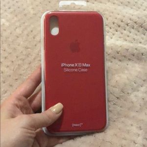 iPhone XS Max Red Silicone Case by Apple